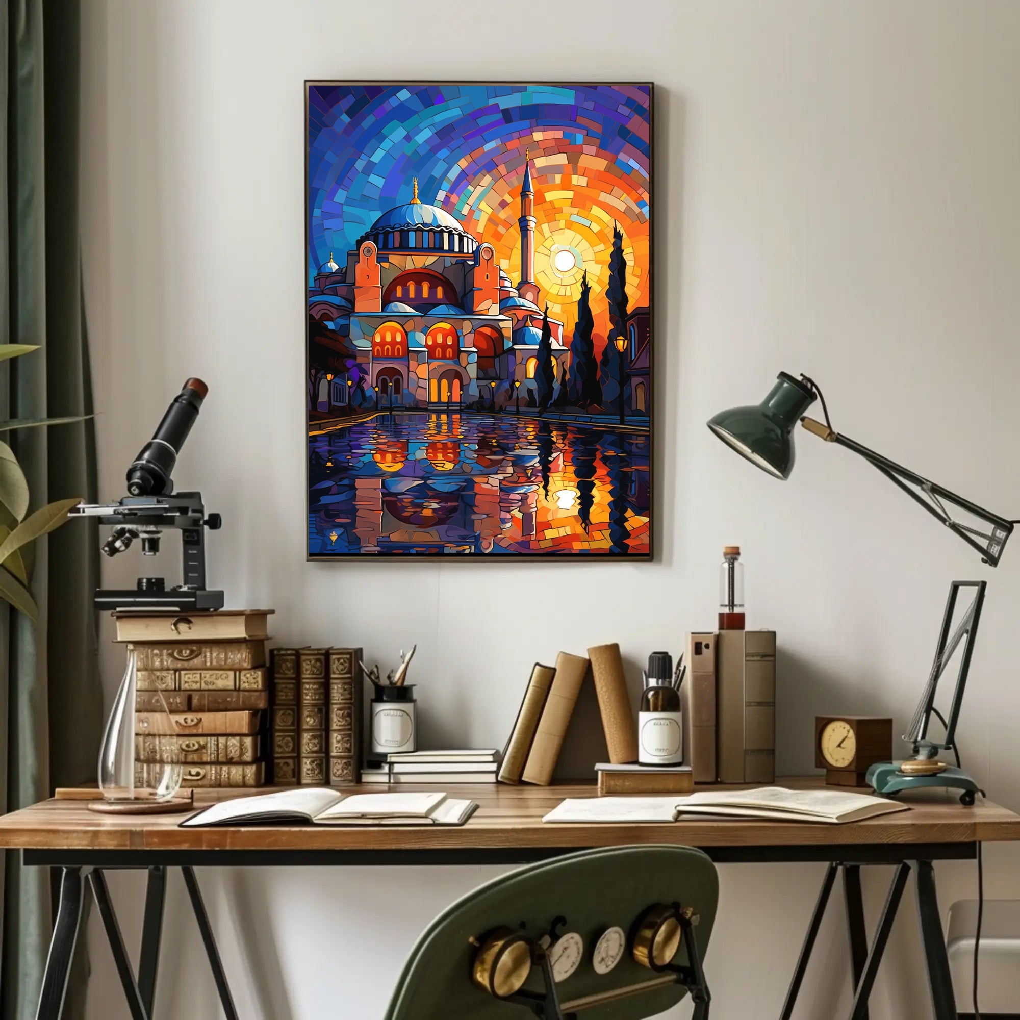 Hagia Sophia Mosaic Reflection Cultural or Heritage Poster