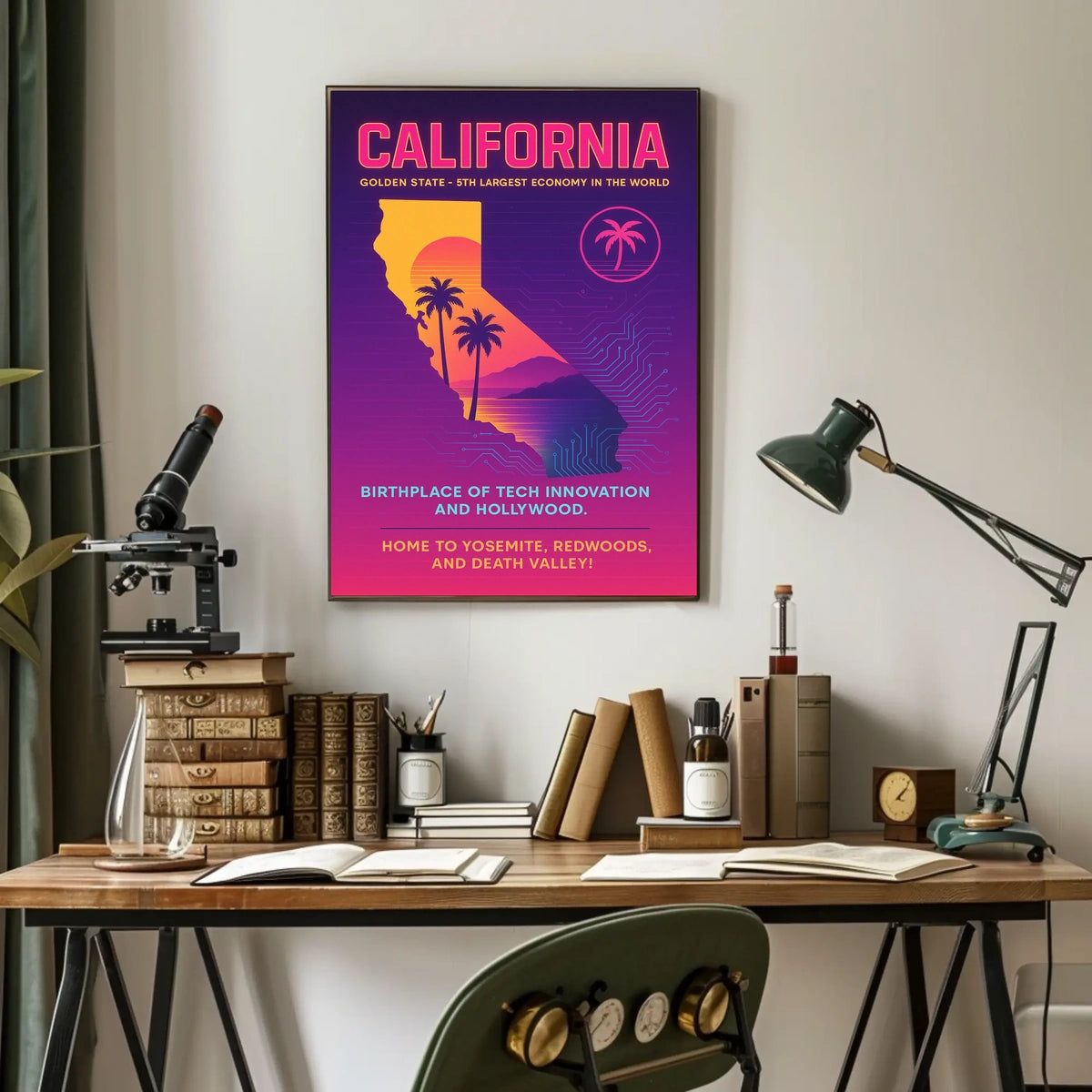 California The Golden State Poster