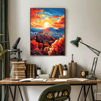 Athenian Sunset Poster