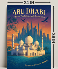 Abu Dhabi Harmony: A Cultural and Heritage Poster