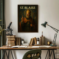 Saint Blaise Religious Art Masterpiece Cultural or Heritage Poster PosterGoat