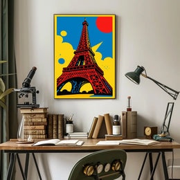 Eiffel Tower Pop Art Poster
