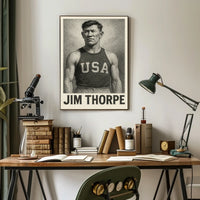 Jim Thorpe Athletic Icon Poster