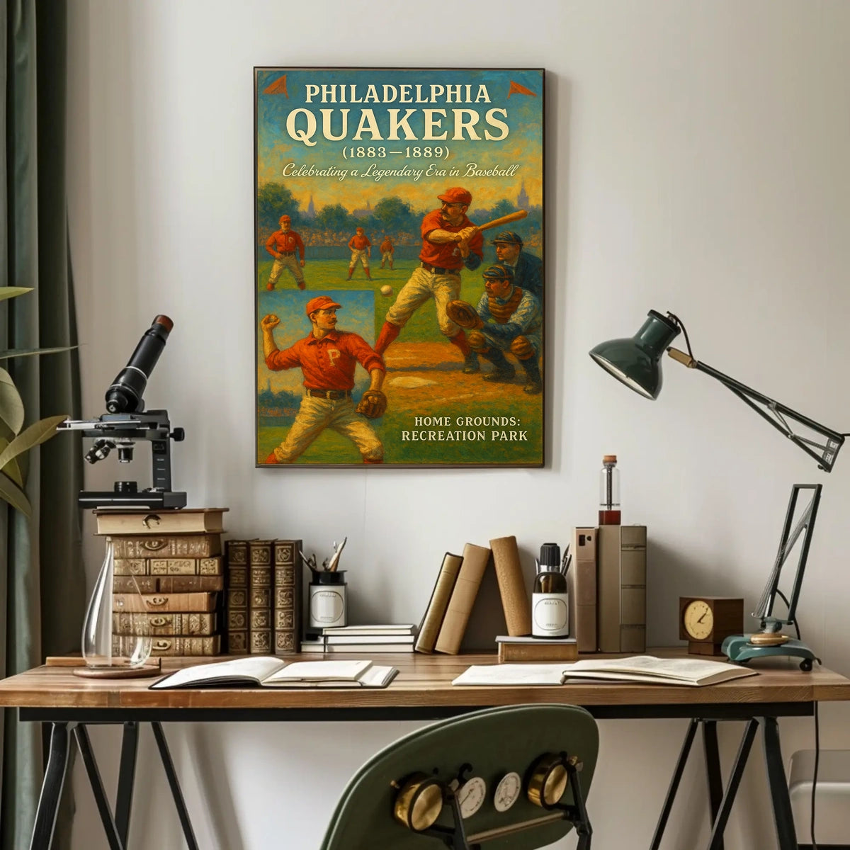 Philadelphia Quakers Baseball Era Poster