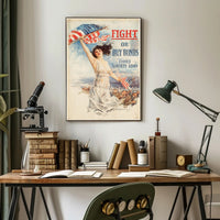 Patriotic Liberty WWI America Propaganda Poster