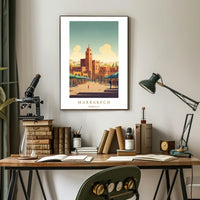 Marrakech A Vibrant Cityscape Poster