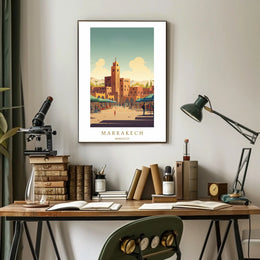 Marrakech A Vibrant Cityscape Poster