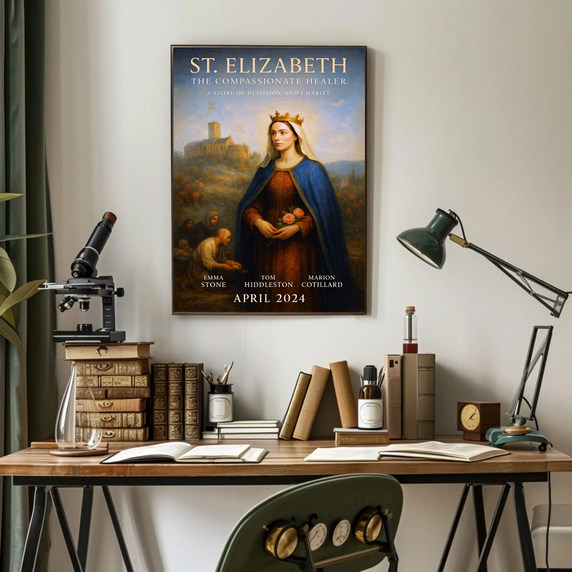 St. Elizabeth The Compassionate Healer Poster PosterGoat
