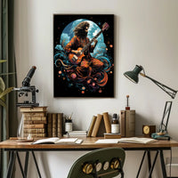 Cosmic Guitarist Poster