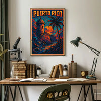 Puerto Rico A Vibrant Escape Poster