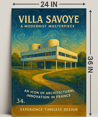 Villa Savoye A Modernist Masterpiece Poster PosterGoat