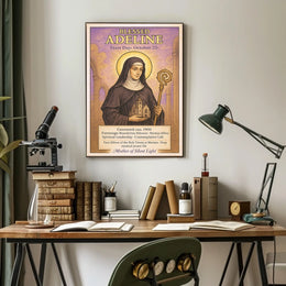 Blessed Adeline Patron of Benedictine Abbesses Poster
