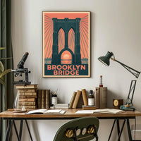 Brooklyn Bridge Elegance Travel Poster