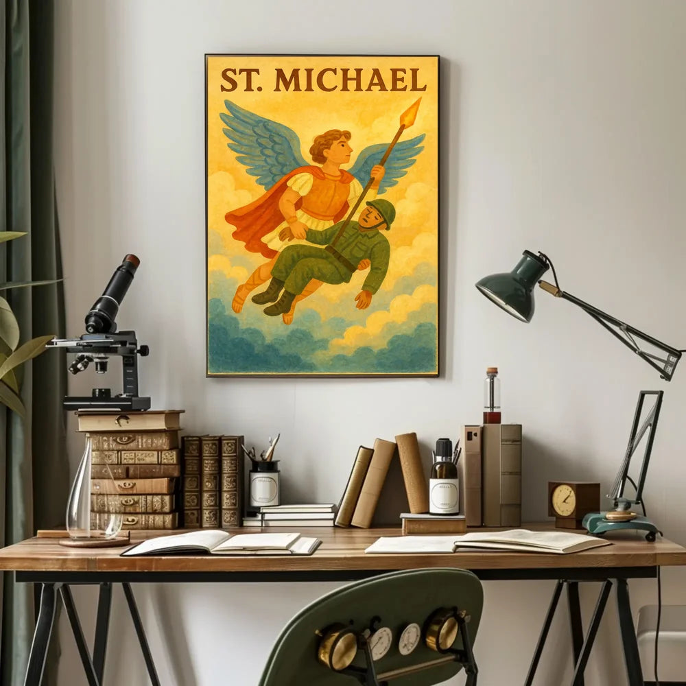 St. Michael Archangel Spiritual Art Poster