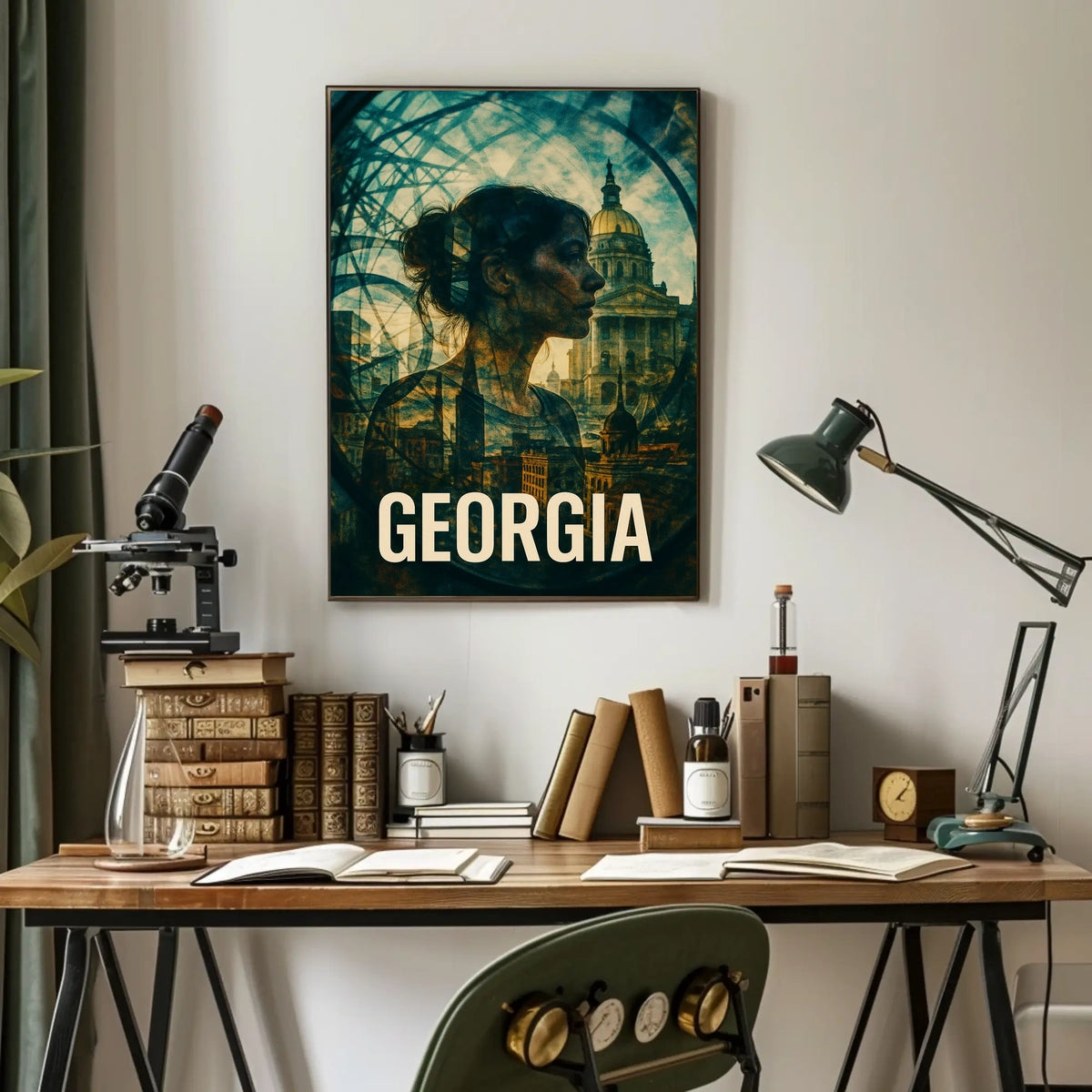 Georgia A Fusion of History and Modernity Poster
