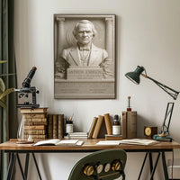 Andrew Johnson Bust Historical or Presidential Poster