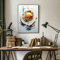 Abstract Technological Sphere Abstract Poster