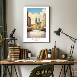 Krakow Cityscape Poster PosterGoat