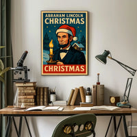 Abraham Lincoln Christmas Poster