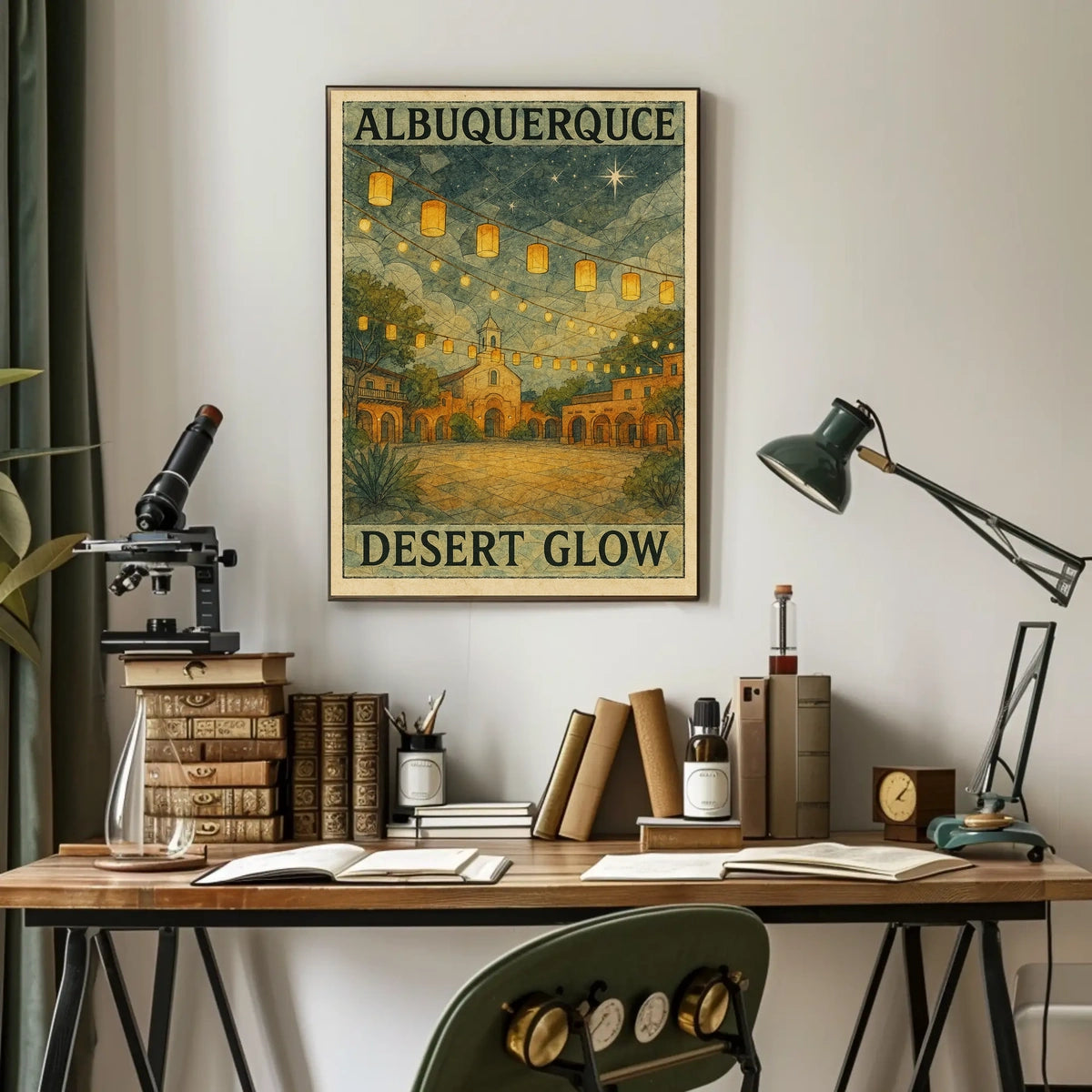 Albuquerque Desert Glow Poster