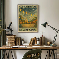 Albuquerque Desert Glow Poster