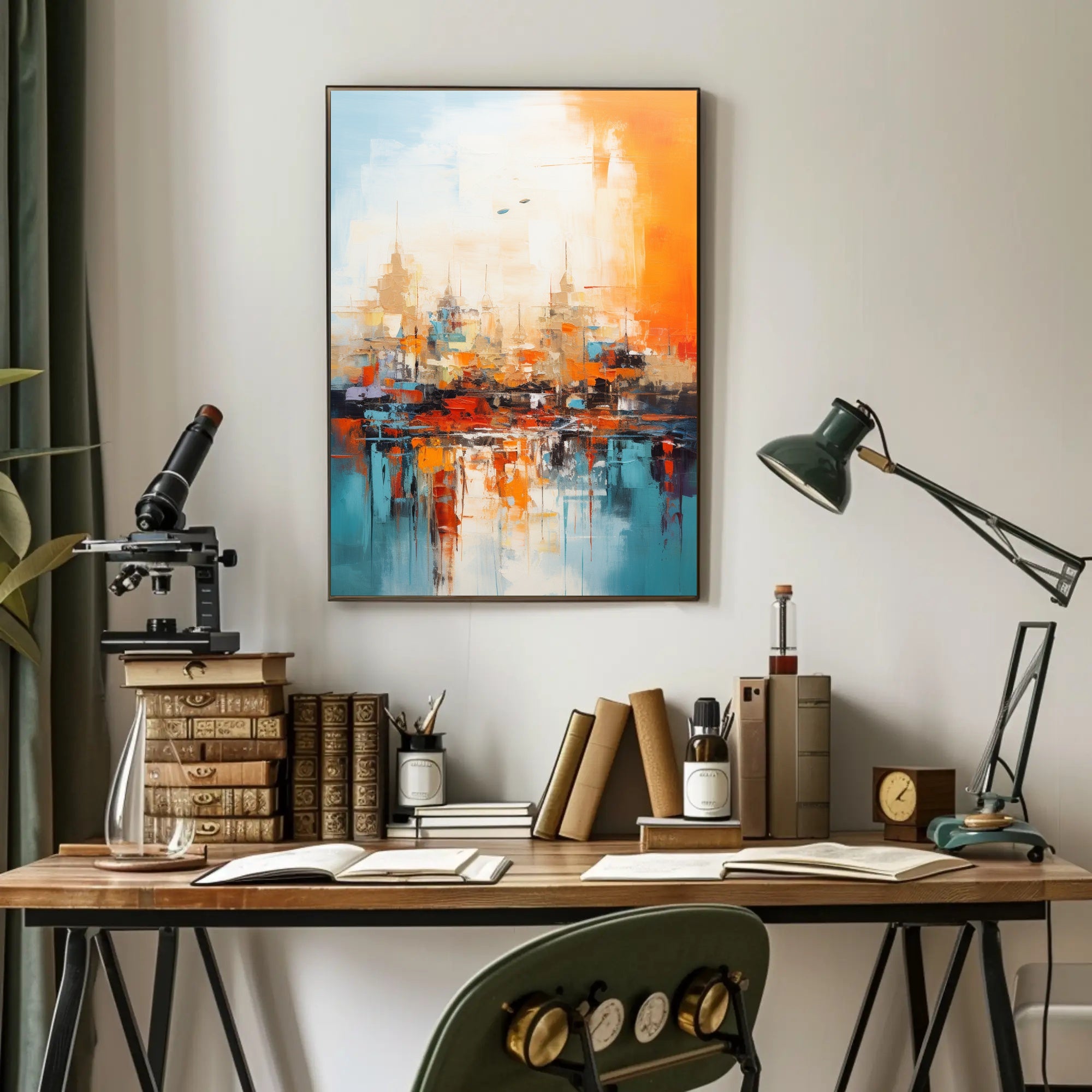 Abstract Cityscape Abstract Poster