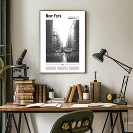 New York City Urban Architecture Poster Modern Wall Art