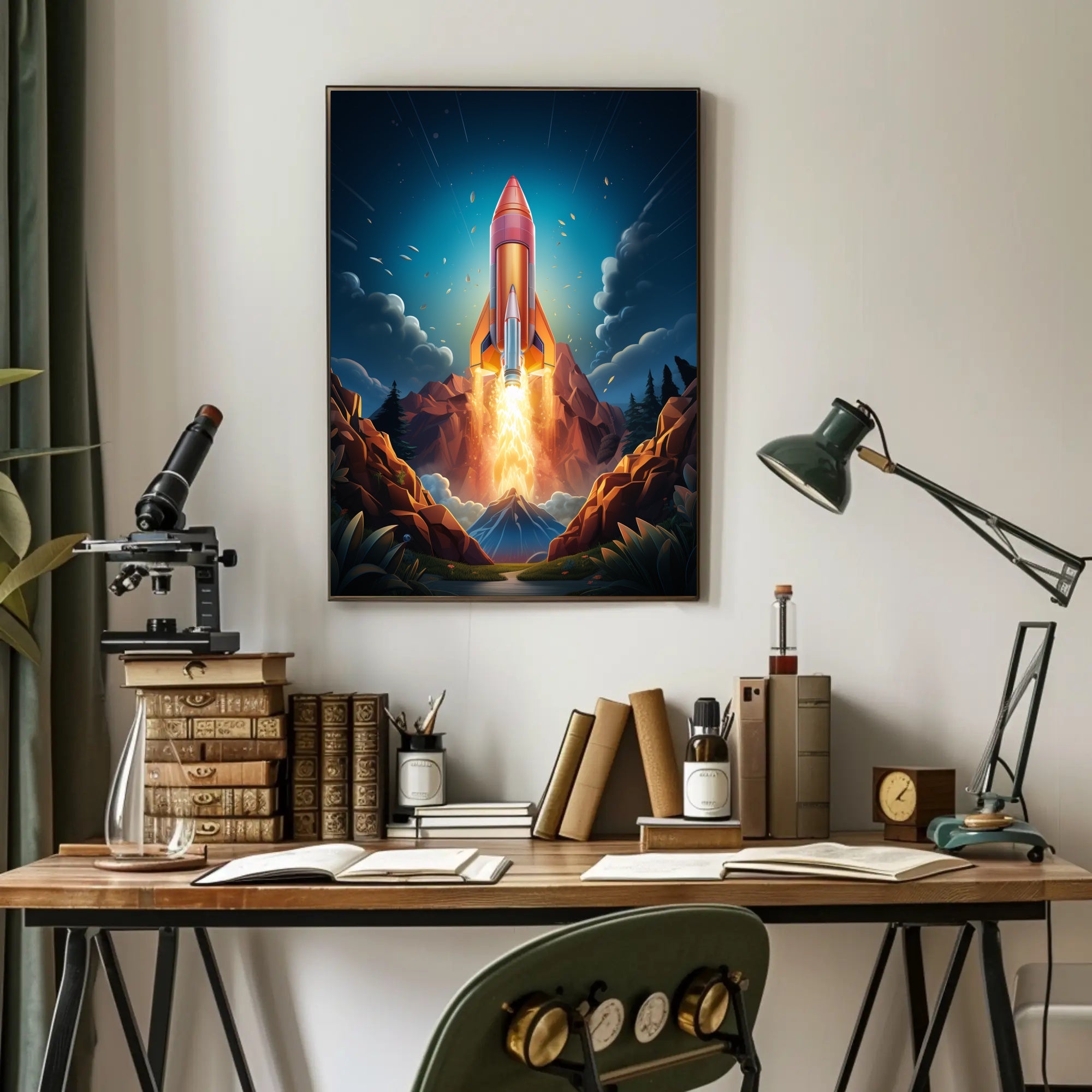 Rocket Launch Adventure Poster