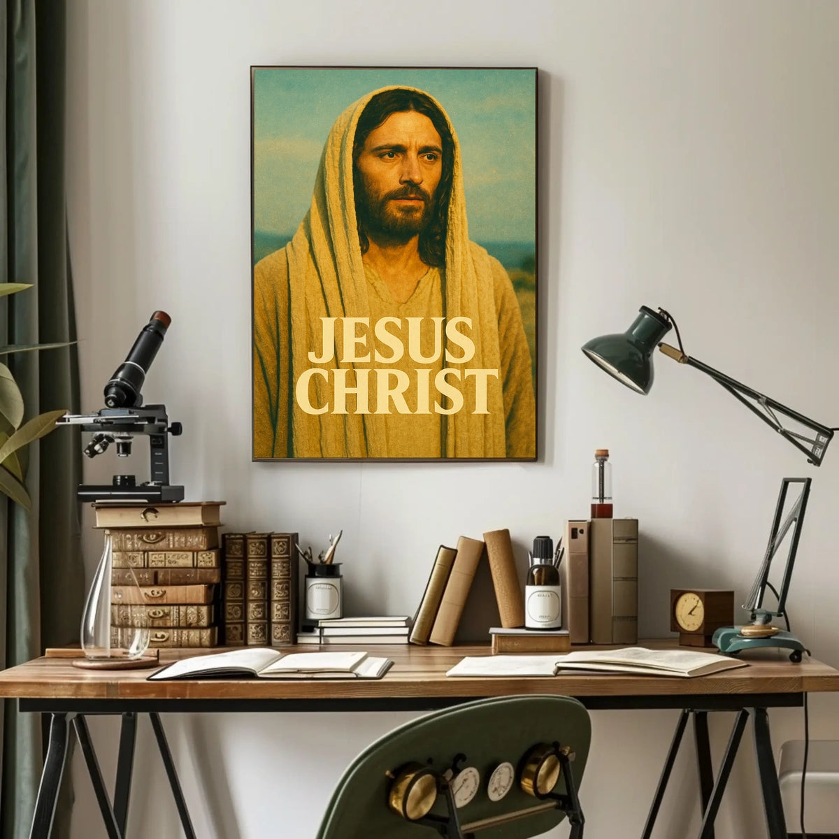 Jesus Christ Sacred Scenic Faith Poster