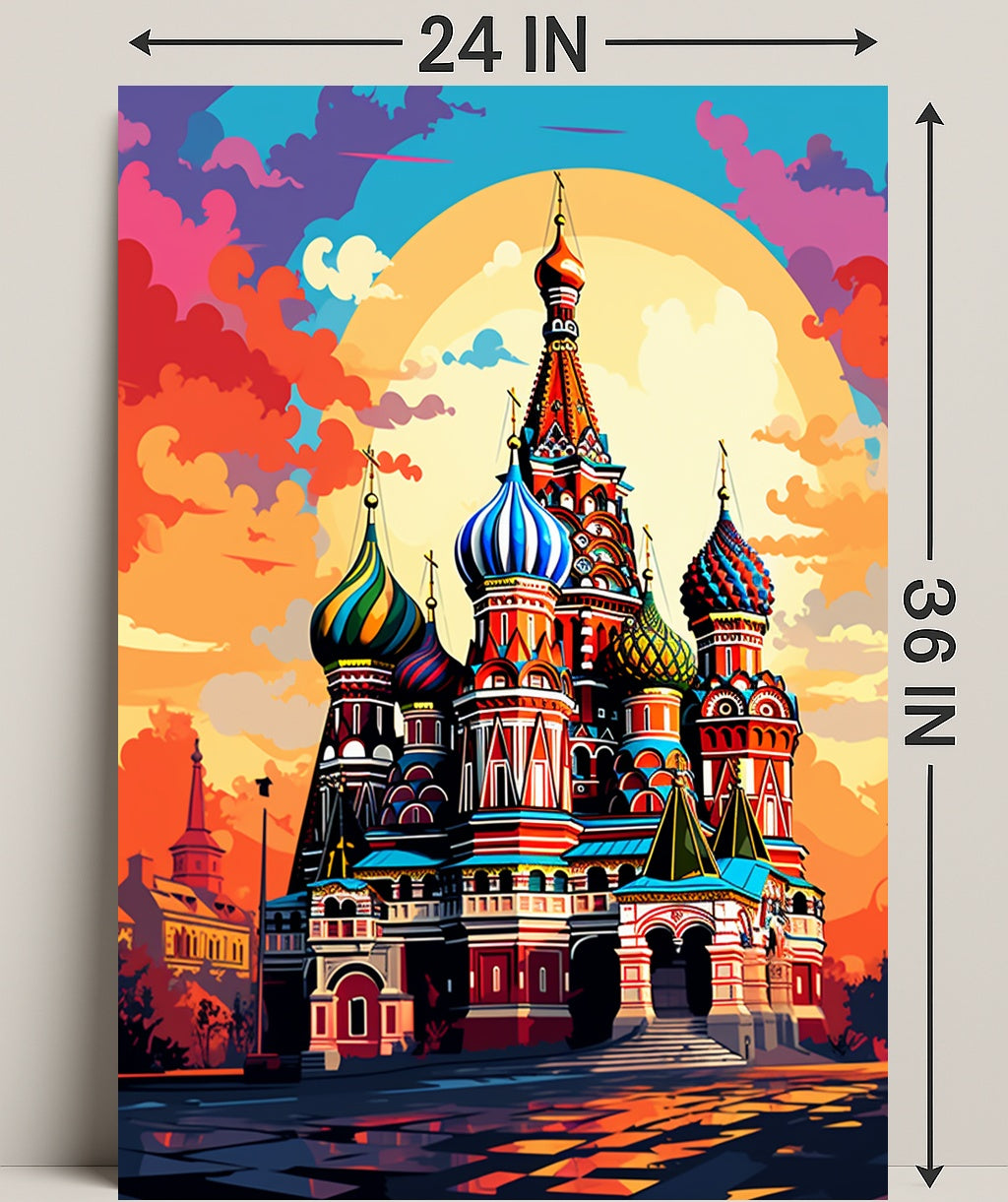Vibrant St. BasilS Cathedral Poster