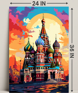 Vibrant St. BasilS Cathedral Poster