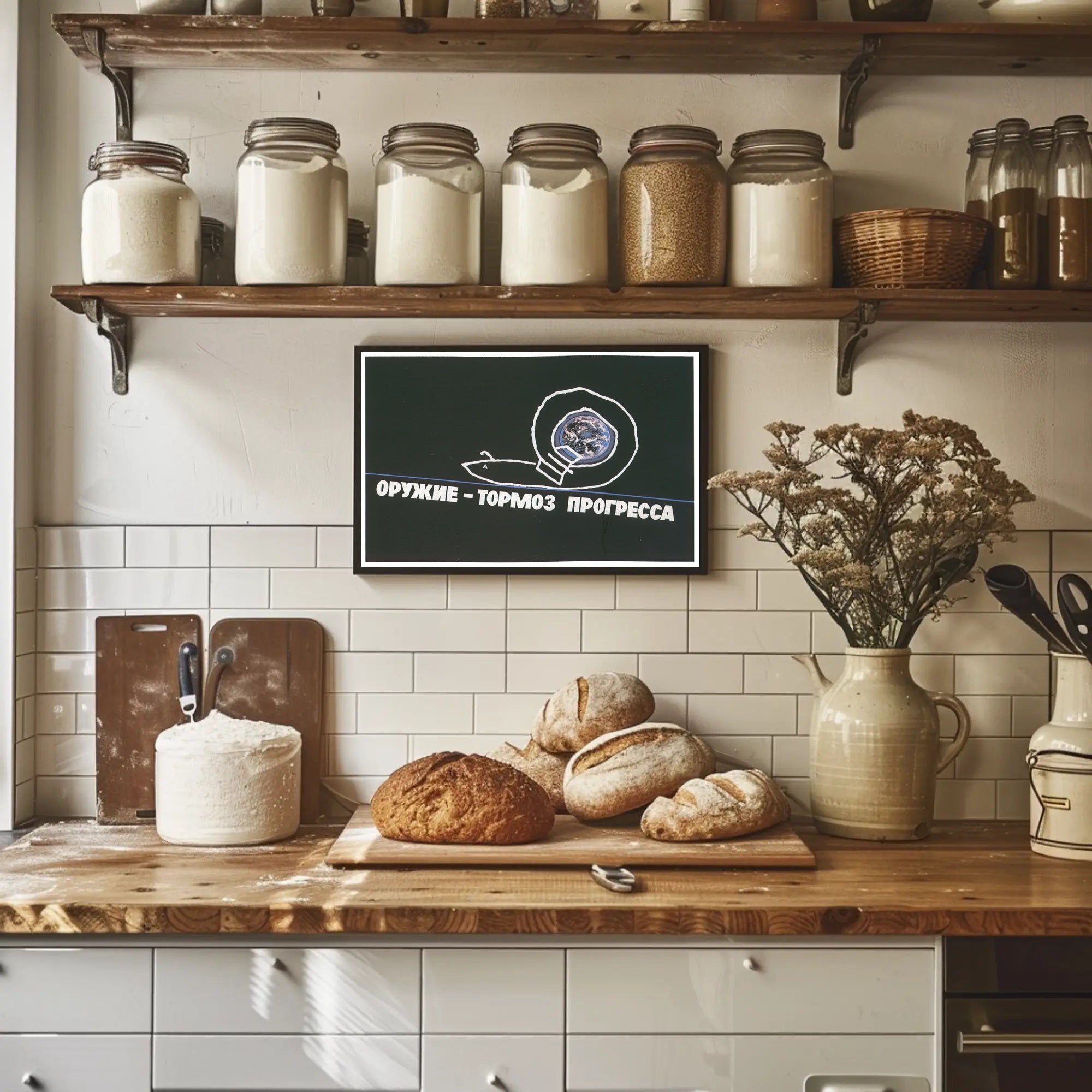 Weapons as a Hindrance to Progress Poster