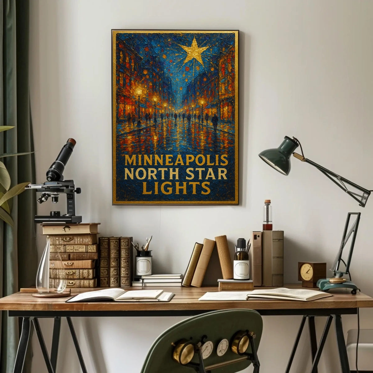 Minneapolis North Star Lights Poster