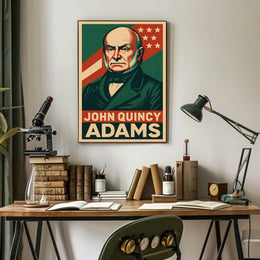 John Quincy Adams Historic Portrait Realism Patriot Poster