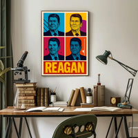Ronald Reagan Pop Art Tribute Poster Decoration PosterGoat