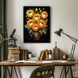 Sunflower Smiles Poster