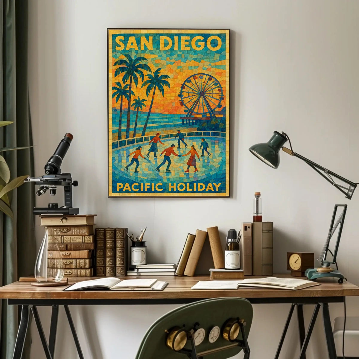 San Diego Pacific Holiday Poster