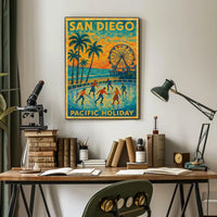 San Diego Pacific Holiday Poster