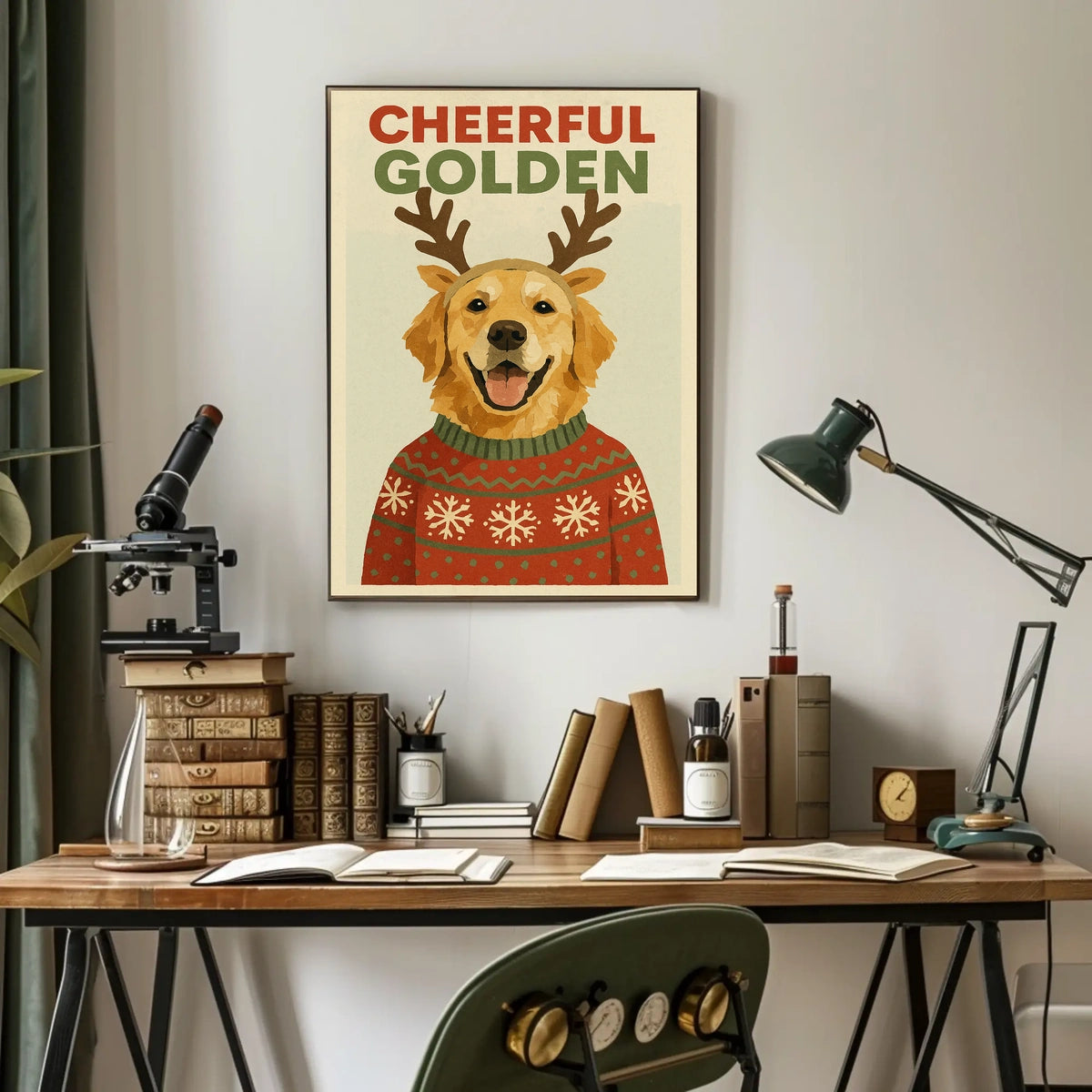 Cheerful Golden Poster