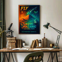 Fly to Lassen Volcanic National Park Poster