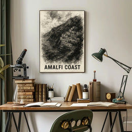 Amalfi Coast Poster Wall Art 18x24 Travel Decor Collection