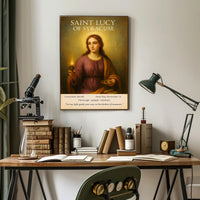 Saint Lucy of Syracuse Poster PosterGoat