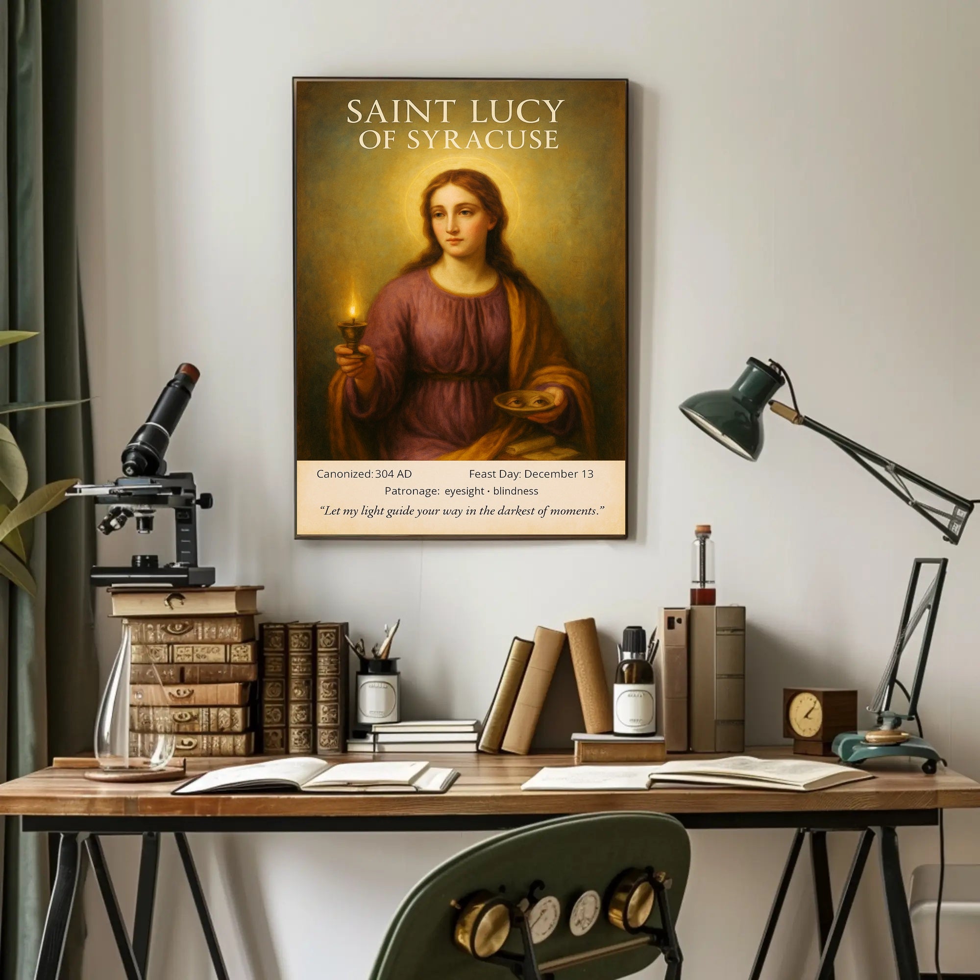 Saint Lucy of Syracuse Poster PosterGoat