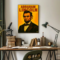 Abraham Lincoln American History Vintage Portrait Poster