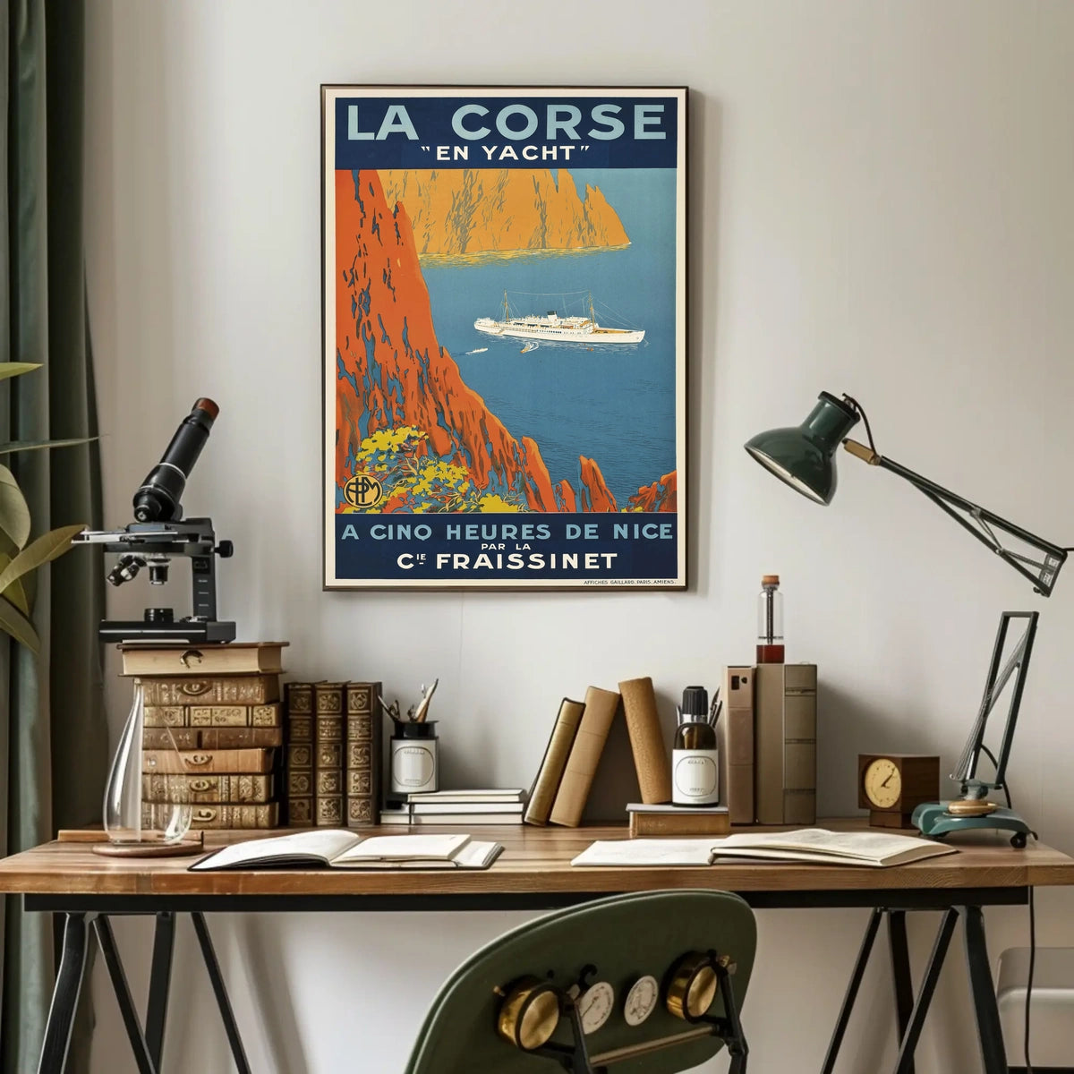 La Corse En Yacht Poster