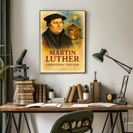 Martin Luther Vintage Christmas Edition Historical Poster