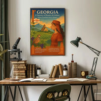 Georgia A Tapestry Of Beauty Culture Poster