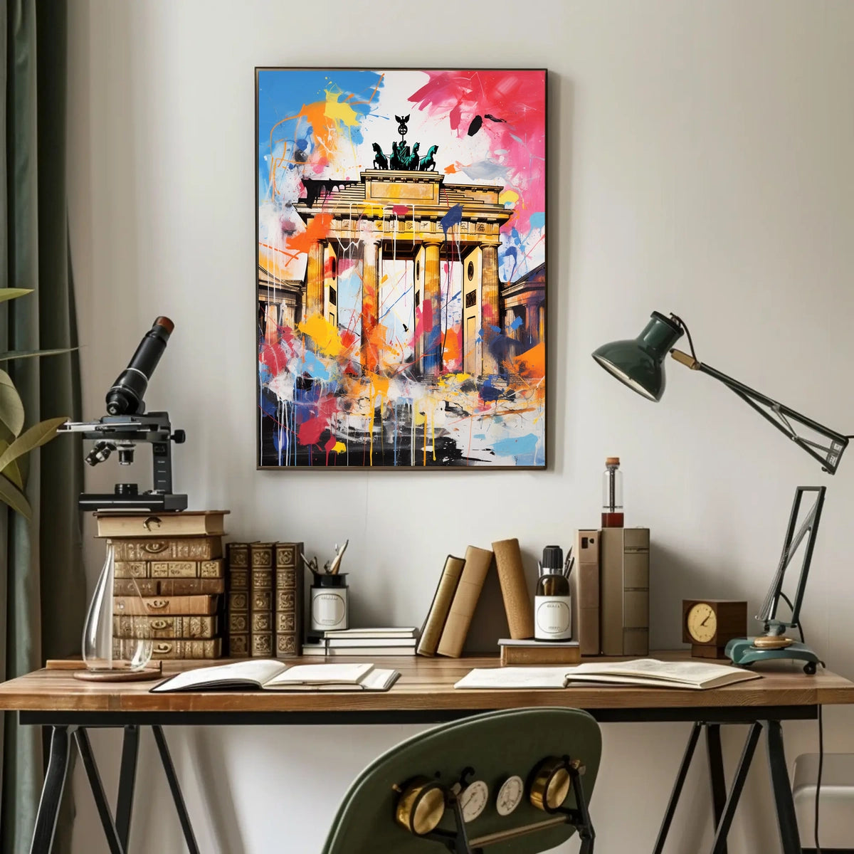 Brandenburg Gate Berlin Modern Tribute Cultural Heritage Poster
