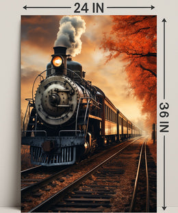 Autumn Steam Journey Poster