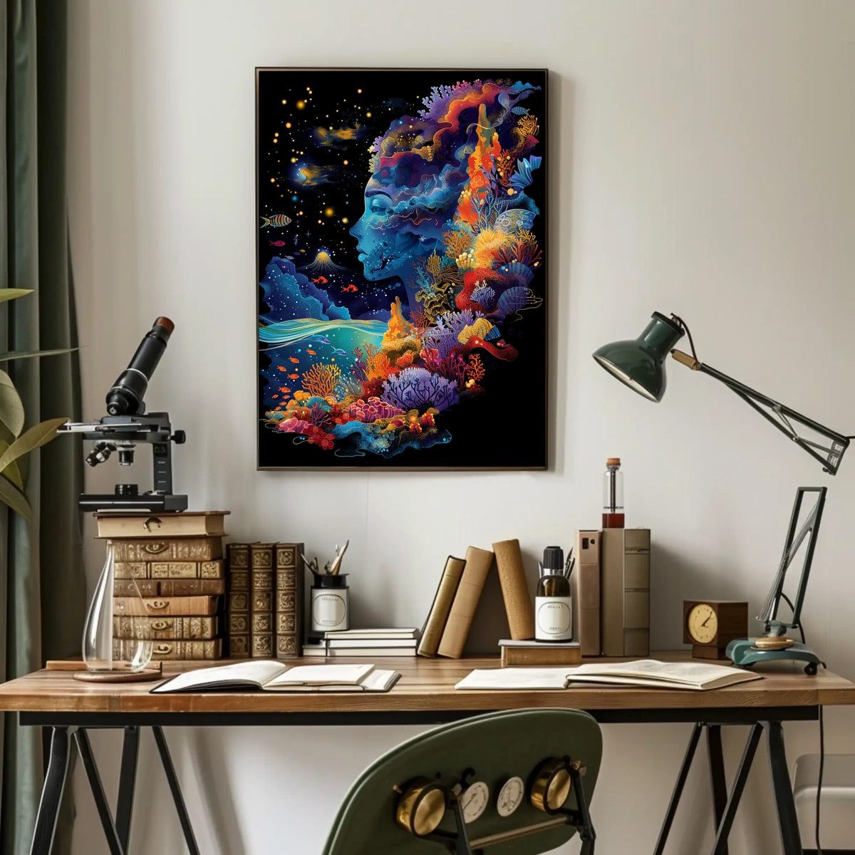 Surreal Cosmic Underwater Artistry Abstract, Artistic, or Pop Culture Poster